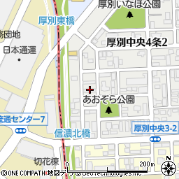 北海道札幌市厚別区厚別中央４条2丁目29周辺の地図
