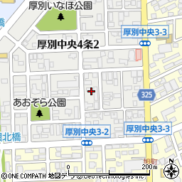 北海道札幌市厚別区厚別中央４条2丁目23周辺の地図