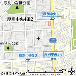 北海道札幌市厚別区厚別中央４条2丁目22周辺の地図