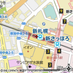 新札幌駅周辺の地図