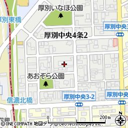 北海道札幌市厚別区厚別中央４条2丁目24周辺の地図