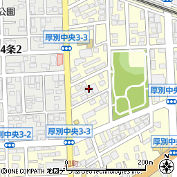 北海道札幌市厚別区厚別中央３条3丁目4周辺の地図