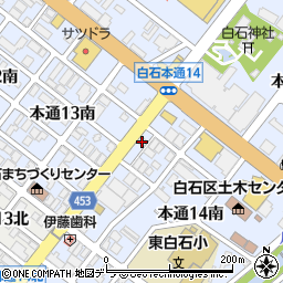昭和機械商事株式会社　札幌営業所周辺の地図