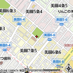 北海道札幌市豊平区美園６条周辺の地図