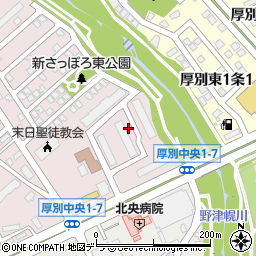 新札幌グランドハイツ周辺の地図