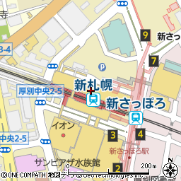 足のトラブルセンター　新札幌店周辺の地図