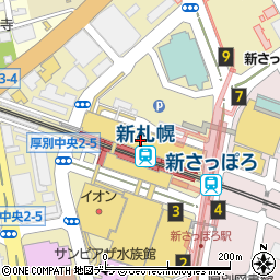 北海道銀行新さっぽろアークシティ・デュオ ＡＴＭ周辺の地図