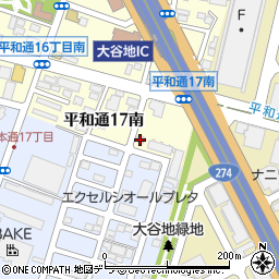 株式会社ハルキ　札幌営業所周辺の地図