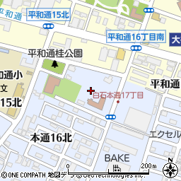 北海道札幌市白石区本通１６丁目北6周辺の地図