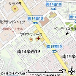 洋服の青山札幌旭ヶ丘店周辺の地図