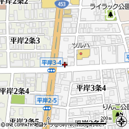 札幌平岸三条郵便局周辺の地図
