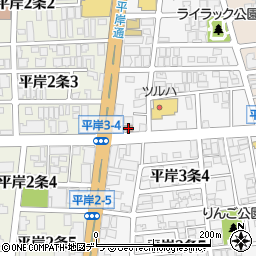札幌平岸三条郵便局周辺の地図