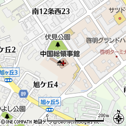 中国総領事館（札幌）周辺の地図