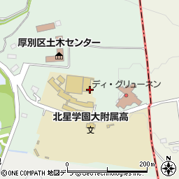 北海道札幌市厚別区厚別町下野幌38周辺の地図