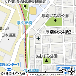 北海道札幌市厚別区厚別中央４条2丁目3周辺の地図