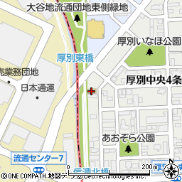 セブンイレブン札幌流通センター前店周辺の地図