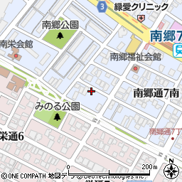 北海道札幌市白石区南郷通６丁目南6-9周辺の地図