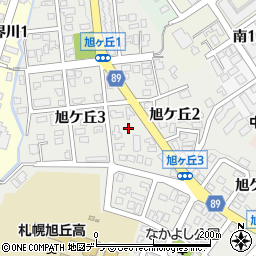 北海道札幌市中央区旭ケ丘3丁目2周辺の地図