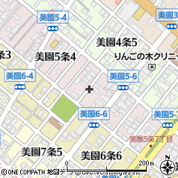 北海道札幌市豊平区美園５条5丁目周辺の地図