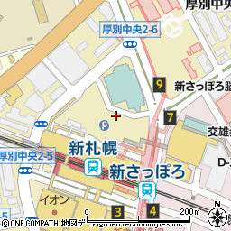 ホテルエミシア札幌営業部宴会ブライダル予約周辺の地図