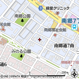 北海道札幌市白石区南郷通６丁目南7周辺の地図