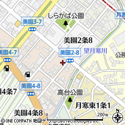 ドミノ・ピザ　美園３条店周辺の地図