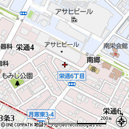 道南硝子株式会社札幌店周辺の地図