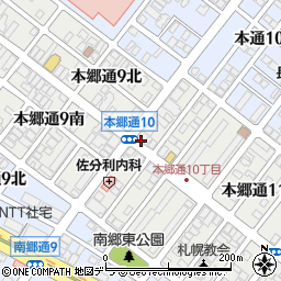 パークネット札幌本郷通１０丁目駐車場周辺の地図