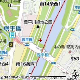 幌平橋周辺の地図