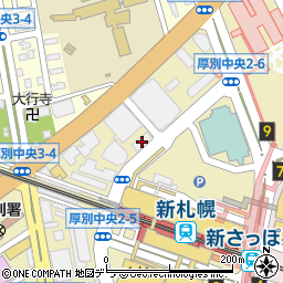 ＲＯＣＫ・ＨＡＩＲ新札幌周辺の地図