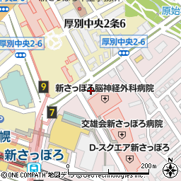 富国生命保険相互会社　新札幌営業所周辺の地図