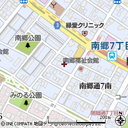北海道札幌市白石区南郷通６丁目南8周辺の地図