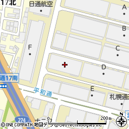 札幌団地倉庫Ｄ棟Ｎｏ．３周辺の地図