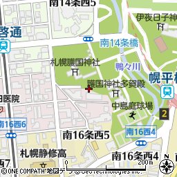 パークネット札幌中島公園南駐車場周辺の地図
