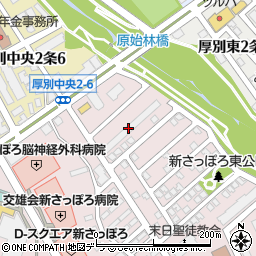 ロジェ新札幌ステーション管理員室周辺の地図