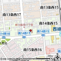 札幌市役所子ども未来局　子ども育成部幌西児童会館周辺の地図