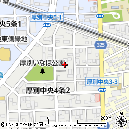 北海道札幌市厚別区厚別中央４条2丁目14周辺の地図