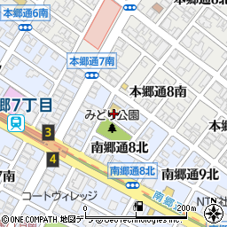 札幌市立保育園　東白石保育園周辺の地図