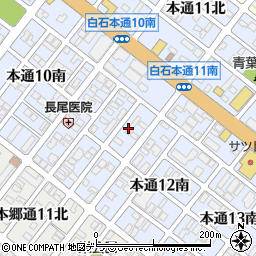 バーミヤン 札幌白石本通店周辺の地図