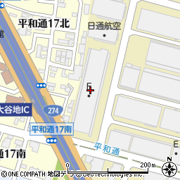 札幌三信倉庫株式会社　大谷地センター周辺の地図