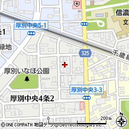 北海道札幌市厚別区厚別中央４条2丁目13周辺の地図