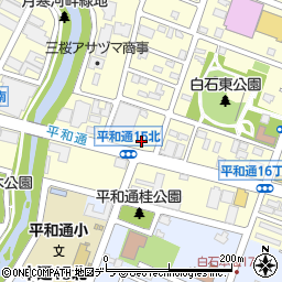 ローソン札幌平和通十五丁目店周辺の地図