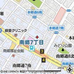 北海道札幌市白石区南郷通７丁目北周辺の地図
