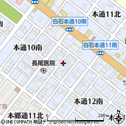 北海道札幌市白石区本通１１丁目南周辺の地図