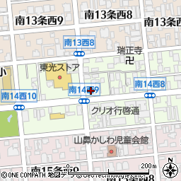 ローソン札幌南１４条西店周辺の地図