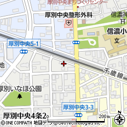 北海道札幌市厚別区厚別中央４条2丁目11周辺の地図