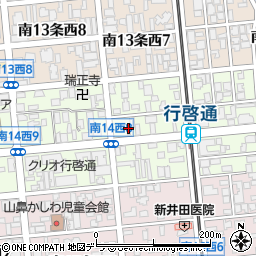 札幌南十四条郵便局 ＡＴＭ周辺の地図