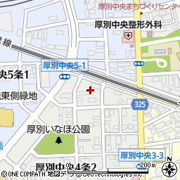 北海道札幌市厚別区厚別中央４条2丁目10周辺の地図