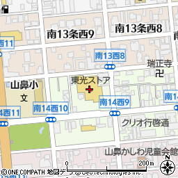 東進共同水産株式会社　対面部行啓通店周辺の地図