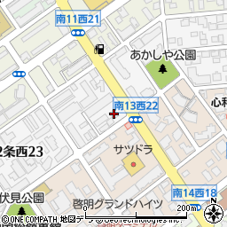 ローソン札幌旭ケ丘店周辺の地図